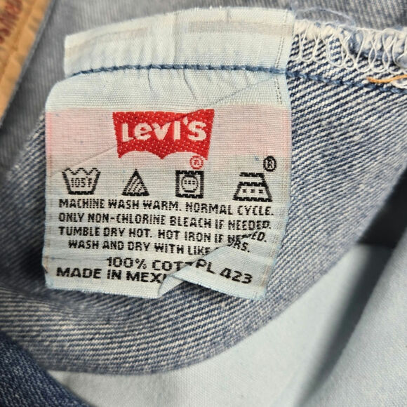 Levi's Vintage 501 Jeans Mens 36x32 Y2K Blue Button Fly Made in Mexico (34x30.5) - Picture 3 of 10